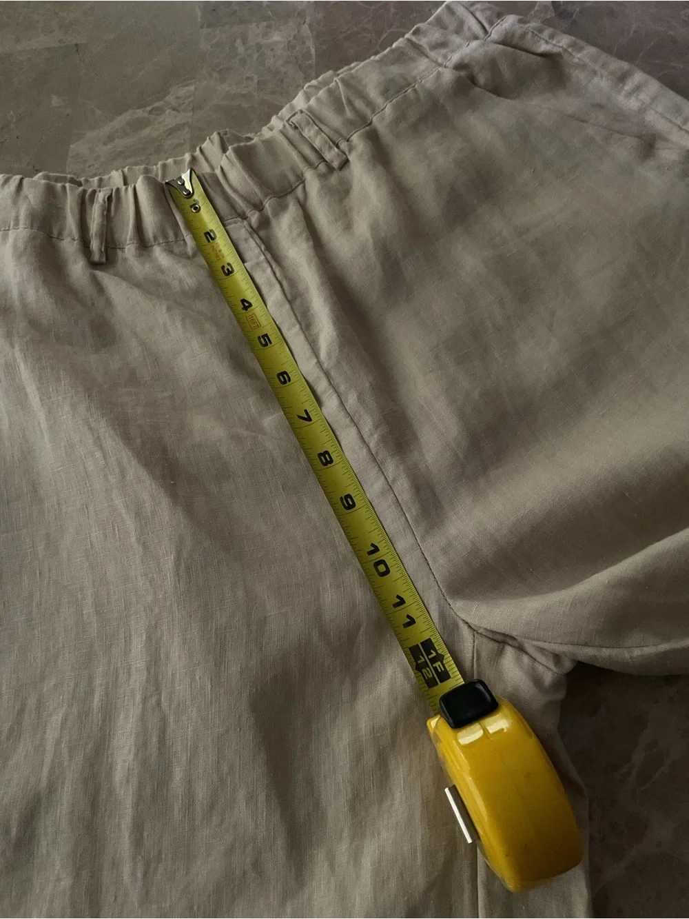 Quince Women's 100% European Linen Tapered Ankle Pants Driftwood M NWT coastal